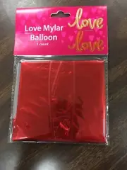 Love Mylar Balloon-red
