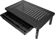 KOMBIUDA 1pc Height Adjustable Monitor Stand with Three Stages Durable Desktop Riser for Computer and Laptop Ergonomic Design for Eye Level Comfort for Home Office Use