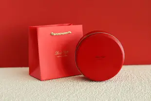 【當天出貨  烘焙馬口鐵盒】 紅色極簡素色中號曲奇盒 餅乾糖果盒 圓形喜糖盒子 伴手禮盒 馬口鐵盒