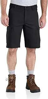 [CARHARTT] Men's Big & Tall 11" Rugged Flex Rigby Cargo Short, Black, W52