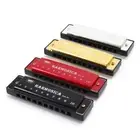 Key of C Diatonic Harmonica with Box Mouth Organ 10 Hole Harmonica Students