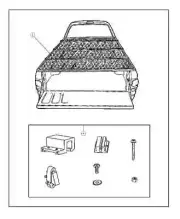 Genuine Mopar Folding-Tonneau Lock Kit 5018118AA