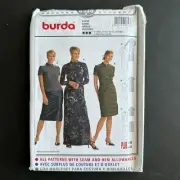 Burda Sewing Pattern 8438 Size 10-22 Fitted Maxi Dress Top Pencil Skirt Career