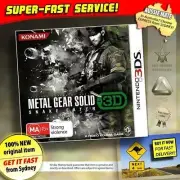 Metal Gear Solid 3 Snake Eater 3D *NEW *PAL *RARE for AU Nintendo 3DS 2DS XL MGS