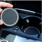 Black Diamond Crystal Car Cup Holder Insert Pad