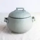 DONABE Earthen Clay Rice Pot Banko Ware 1.8L,3 cup/3-go Gray