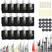 15 Pieces Clock Mechanism Replacement Kit with 16 Pack Clock Hands, Silent Sw...