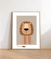 [Namly Design] Poster – Nordic Kids Bedroom / Lion