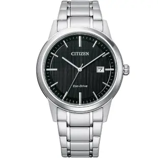 【CITIZEN 星辰】簡約商務 光動能情侶手錶 對錶(AW1231-66E+FE1081-67E)