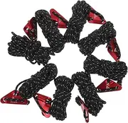 Kisangel 8pcs Tent Rope Carabiner Clip Punched Keychain Water Bottle Clip Mountaineer Buckle Connecting Buckle Carabiner Kit Tools Push Pin Rolling Pin Pin Key Caravan Aluminum Alloy Black