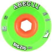 ABEC 11 Longboard Wheels Big Zig HD 83mm Green 4 Pack