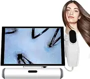 11 Inch Skin Scalp Detector, Dual Lens 4 Spectrum Skin Diagnosis Hair Analyzer Machine, 10 Million Pixels + Plug and Play + Dual Probes, for Beauty Salon, Skin Management Center,White