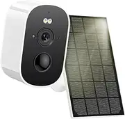 4MP WiFi Security Camera 4800mAh Battery with Solar Panel Outdoor Human Detect Long Time Standby Surveillance IP Camera(2MP 128G SD Card)