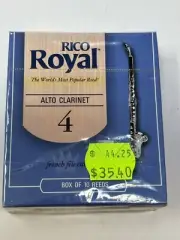 Rico Royal Alto Clarinet Reeds Strength 4 ( 10 Pack)
