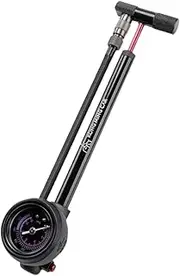 Lljsszr Bicycle Shock Pump, Bicycle Tire Pump, Portable Bicycle Tire Inflator, Lightweight Bicycle Pump with Pressure Gauge for Mountain Bikes