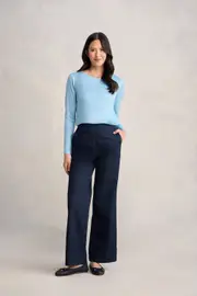 Wool Jersey Tee - Lake Blue