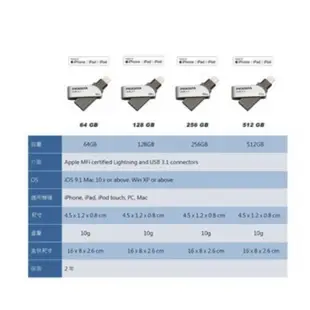 【PIODATA】 iXflash Lightning USB3.1 蘋果隨身碟 雙用隨身碟 32GB