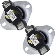 PartsBroz 3387134 Cycling Thermostat (2-Pack) - Compatible With Whirlpool Kenmore Maytag KitchenAid Washer Dryer - Replaces AP6008270 3387134 306910 3387135 3387139 PS11741405 WP3387134VP
