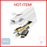 Yecaye TV Cord Hider, 47In Cord Cover, Large Cable Hider, Wire Covers for 4 Cord