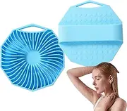 2 Food-Grade Soft Silicone Body Scrubber - Handheld Cleansing Skin Brush | Exfoliator Scrub Brush |Silicone Loofah Massager Cleaning Brush, Bathroom Accessories Cleansing Supplies For Men Women