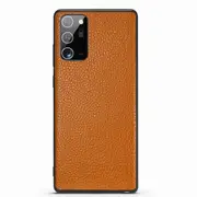 For Samsung Galaxy Note 20 Ultra Case Genuine Leather Protective Cover Brown