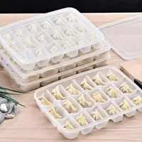 在飛比找樂天市場購物網優惠-開發票 餃子盒 速凍水餃保鮮專用冰箱收納盒食品級家用多層餛飩