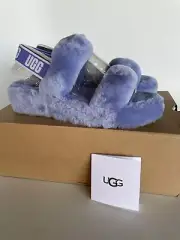 Women's Shoes UGG OH YEAH SLIDE SIZE 10 Slipper Sandals 1107953 CORNFLOWER
