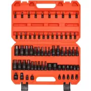 HORDSY 66-Piece Allen & Torx Bit Socket Set - S2 Steel SAE/MM, Star & Female ...