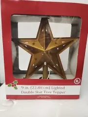 9" Lighted Christmas Tree Topper