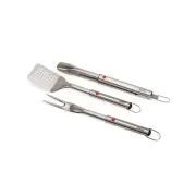Joseph Joseph Grillout 3-Piece BBQ Turner, Tongs & Fork Set With Retractable Heads
