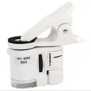Magnifier Led New Mini 60x Pocket Microscope Jewelry Magnifier Glass