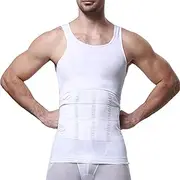 [XINXBAI] Mens Slimming Body Shaper Compression Tank Top Undershirt Shapewear Vest for Workout Abdomen