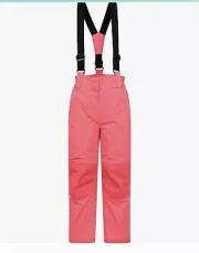 NWT Mountain Warehouse Honey Kids Snow Pants Bright Pink 9-10 Years Old