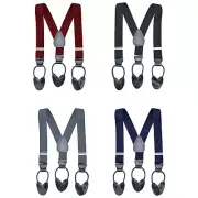 New Button End Suspender for Kids, Boys, Girls, Kids, Toddlers MADE IN USA Adjus