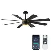 Ceiling Fan with Lights and Remote Control, 8 Blade App Commercial Industrial...