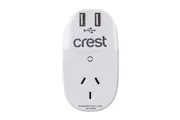 Crest PWA04994 USA Adaptor with USB Charging