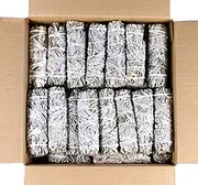 SOUL STICKS 4 Inch 12 Pack California White Sage Smudge Sticks Bulk for Home Cleansing, Good Energy Meditation & Smudging Rituals | Sustainably Sourced California White Sage Incense Sticks Bundle