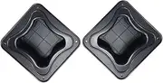 2pcs Recessed Plastic Speaker Handles Durable Audio Speaker Parts for Vintage Amplifiers Comfortable Carrying Design Easy Installation for Musicians and Djs