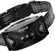 DogRook Rechargeable Dog Bark Collar - Humane, No Shock Barking Collar - w/2 Vibration & Beep Modes Training - Small, Medium, Large Dogs Breeds - Automatic Action Without Remote - Adjustable