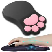 Ergonomic Mouse Pad with Wrist Rest,Cute Cat Paw Mousepad Wrist Support,Comfo...