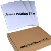 Waterproof Inkjet Transparency Film 50 Sheets for SILK SCREEN PRINTING