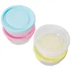 4pcs Fridge Storage Containers Reusable Stackable Food Containers Freezer