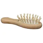 Travel Hair Brush Mini Massage Comb Styling Hairbrush Wood Wooden