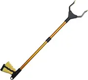 HEALEEP 1PC Multifunctional Long Handle Garbage Collector Rustproof Folding Trash Pickup Tool for Indoor Outdoor Use for Hard to Reach Areas and Yards