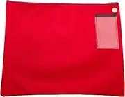 Cardinal bag supplies Interoffice Mailer Canvas Transit Sack Zipper Bag, 18 x 14 Inch (Red)