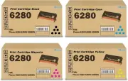 SkyPrint Compatible 6280 Toner High Yield Toner Cartridge Black Cyan Magenta Yel