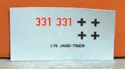 1/76 NITTO JAGDTIGER DECAL SHEET