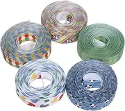 Parliky 5pcs Soccer Ribbon Sports Design Ribbon Soccer Pattern for Present Package Wrapping Floral Design DIY Hair Bow Crafting Wedding Decoration