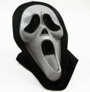Scream Mask Black Scary Mask Mens Evil Halloween Party Horror Movie Costume