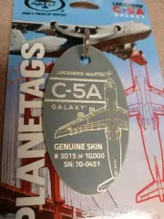 Lockheed Martin C-5 Galaxy - Genuine Skin Planetags / Plane Tag